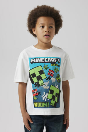 Minecraft T-shirt wit