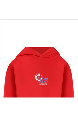 hoodie met backprint rood