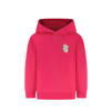 Little Cars hoodie met backprint fuchsia
