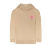 Little Cars hoodie met backprint beige
