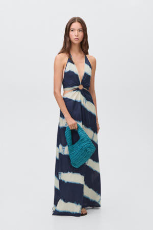 maxi jurk marine