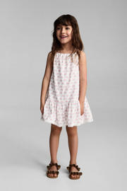 thumbnail: Mango Kids korte jurk broderie wit