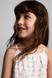thumbnail: Mango Kids korte jurk broderie wit