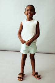 thumbnail: Mango Kids denim short lichtgroen