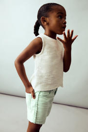 thumbnail: Mango Kids denim short lichtgroen