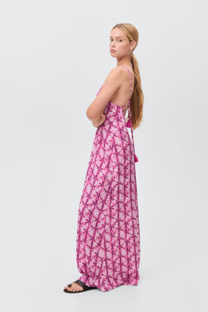maxi jurk roze