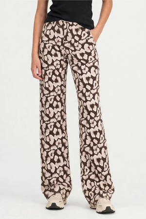 flared broek bruin