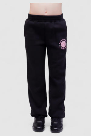 joggingbroek Happy Dance zwart/roze