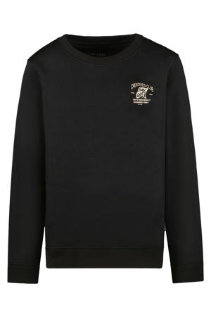 sweater met backprint zwart