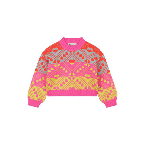 Billieblush sweater roze Trui Meisjes Acryl Ronde hals All over print - maat 104 afbeelding