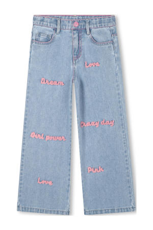 straight leg jeans light blue denim