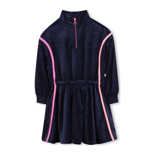 Billieblush korte jurk donkerblauw Meisjes Polyester Opstaande kraag Effen - maat 116 afbeelding