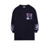 Billieblush sweatjurk met pailletten donkerblauw