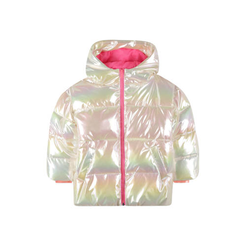 Billieblush gewatteerde jas wit Meisjes Polyester Capuchon Effen - maat 104 afbeelding