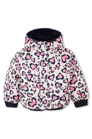 gewatteerde jas roze