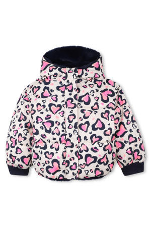 gewatteerde jas roze