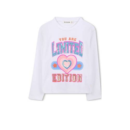 Billieblush sweater wit Meisjes Katoen Ronde hals Printopdruk - maat 104 afbeelding