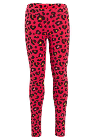 legging met luipaardprint Sara roze