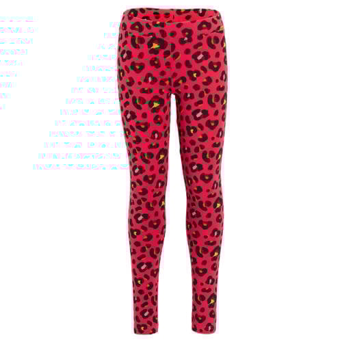 Orange Stars legging met luipaardprint Sara roze Meisjes Katoen Dierenprint