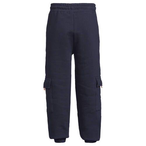 Orange Stars fleece cargo joggingbroek Steven Donkerblauw Jongens Katoen