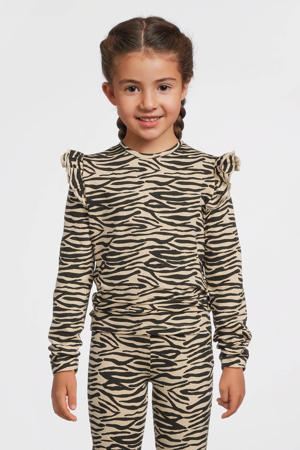 longsleeve met ruches Razi beige