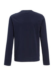thumbnail: Orange Stars colourblock longsleeve met patch Jasper donkerblauw