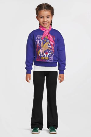 sweater met printopdruk Puk paars