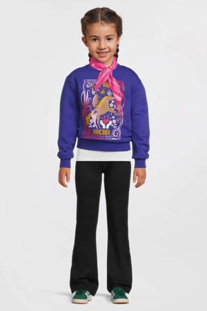sweater met printopdruk Puk paars