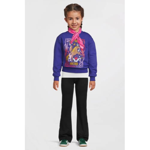 Orange Stars sweater met printopdruk Puk paars Printopdruk