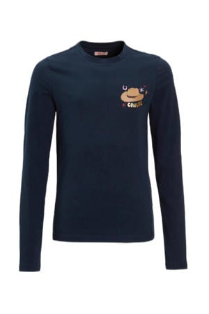 Longsleeve met printopdruk navy