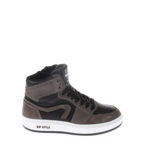 leren sneakers taupe
