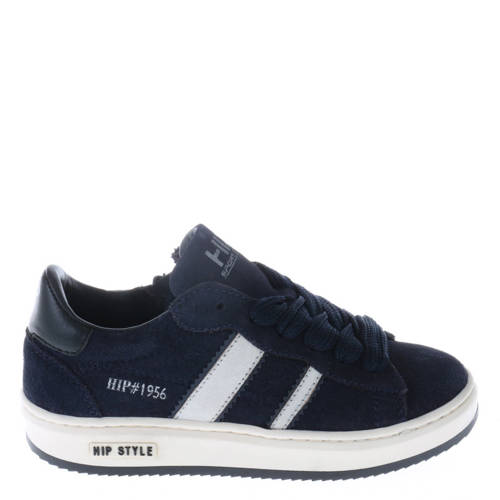 Hip suède sneakers donkerblauw Meisjes Leer Meerkleurig - maat 27 afbeelding