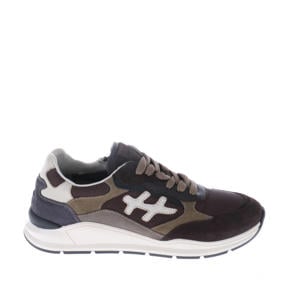 suède sneakers donkerbruin
