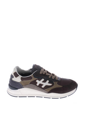 suède sneakers donkerbruin