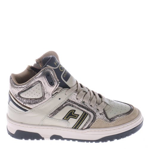 Hip leren sneakers lichtroze Meisjes Leer Meerkleurig