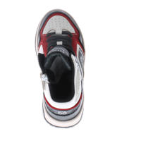 thumbnail: Hip leren sneakers zwart/wit/rood