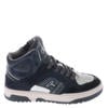Hip leren sneakers donkerblauw