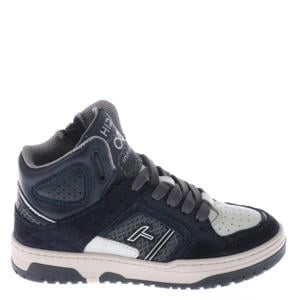 leren sneakers donkerblauw