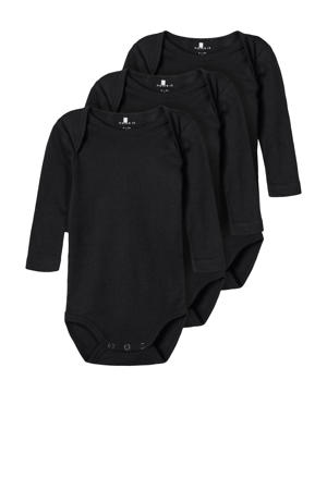 romper - set van 3 zwart