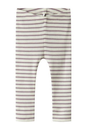 super skinny babybroek lila/ecru