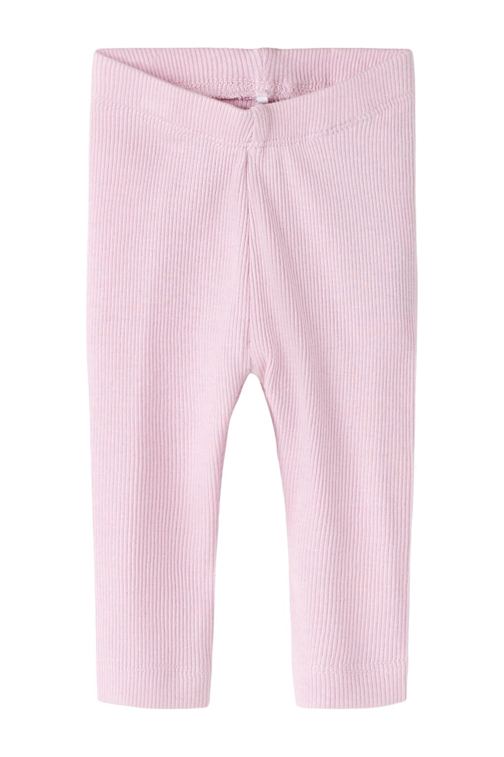 Roze NAME IT BABY skinny babybroek van stretchkatoen met regular waist, elastische inzet en melée print