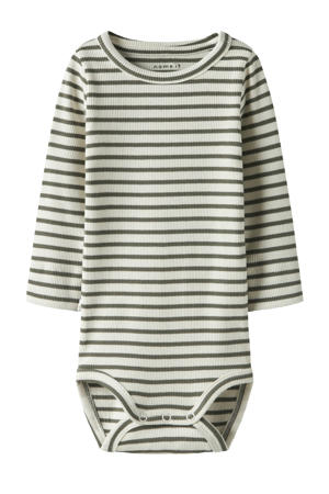 romper olijfgroen/ecru
