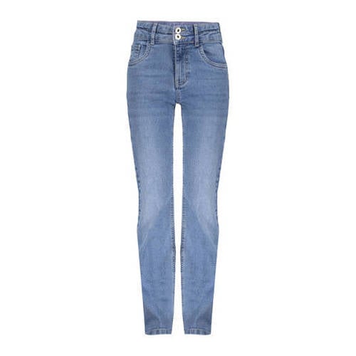 Frankie&Liberty straight leg jeans blauw Meisjes Denim Effen