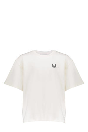 T-shirt met backprint ecru
