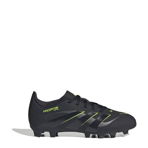 adidas Performance Predator ClubFG/MG Sala junior voetbvalschoenen zwart/antraciet/geel Jongens/Meisjes Imitatieleer - maat 38 2/3 afbeelding