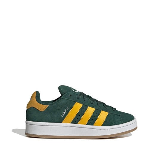 adidas Originals Campus 00s sneakers groen/geel Jongens/Meisjes Suede Meerkleurig