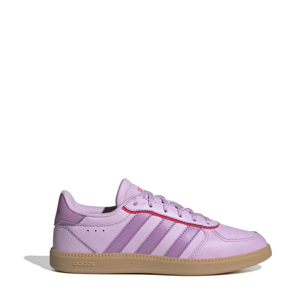 Lila en paarse jongens en meisjes adidas Sportswear Breaknet Sleek sneakers van synthetisch bovenwerk met veters