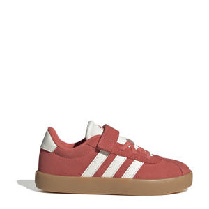 VL Court 3.0 suede sneakers koraalrood/wit
