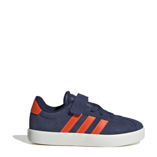 adidas Sportswear VL Court sneakers donkerblauw/oranje Jongens/Meisjes Suede
