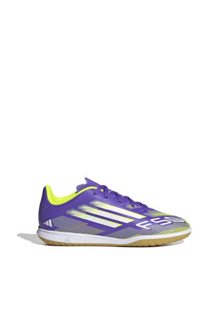 F50 Club IN  junior voetbalschoenen paars/wit/geel
